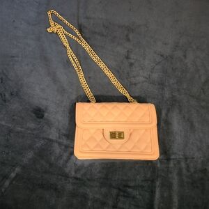 Pink crossbody clutch purse